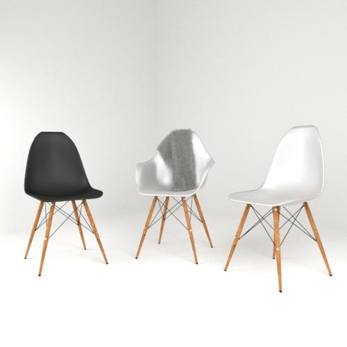 Eames scandinavian design chair (aka Eiffel chair) preview image